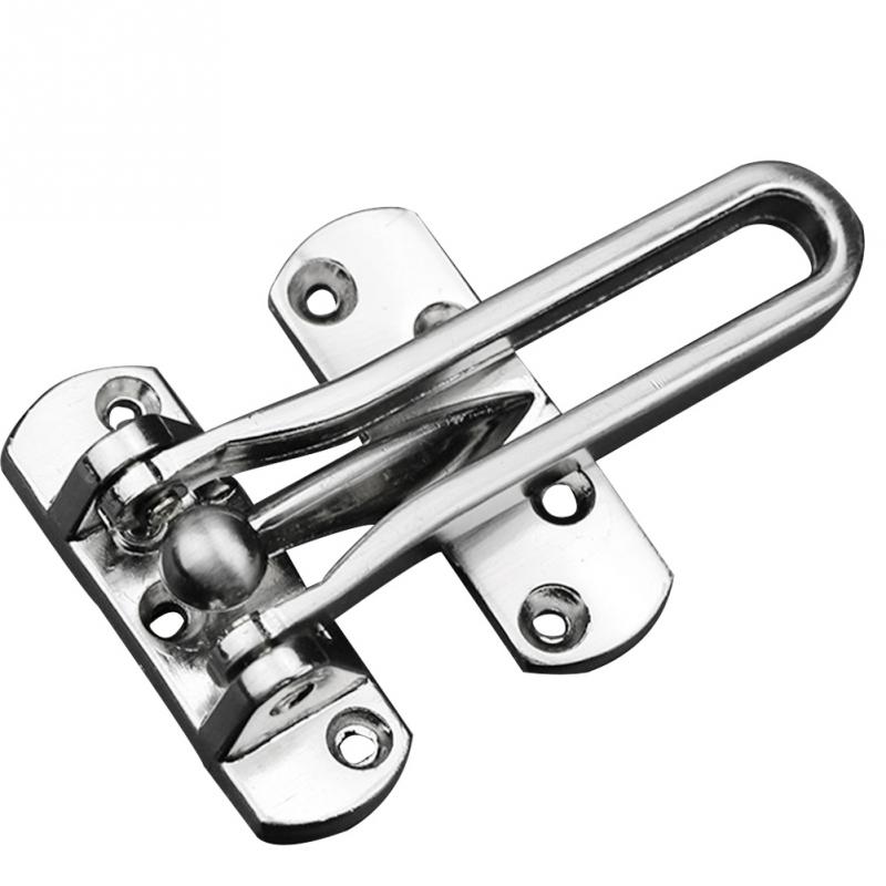 Acier inoxydable moraillon loquet serrure porte chaîne Anti-vol fermoir commodité fenêtre armoire serrures pour la maison hôtel sécurité #031