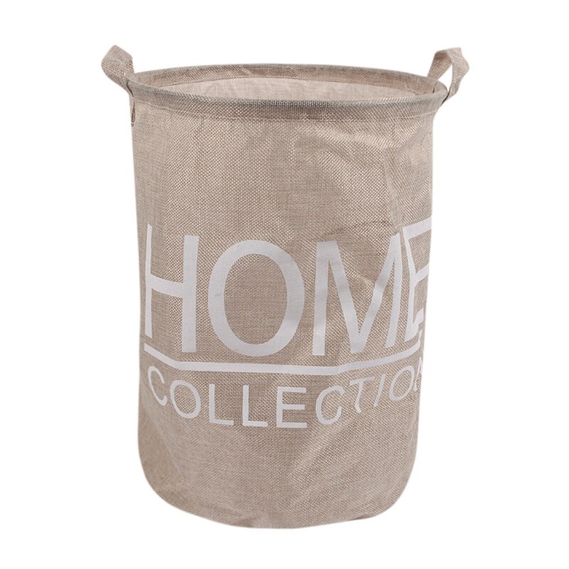 Laundry Basket Dirty Clothes Storage Waterproof Large Basket Debris Storage Box A803 22: Cream color