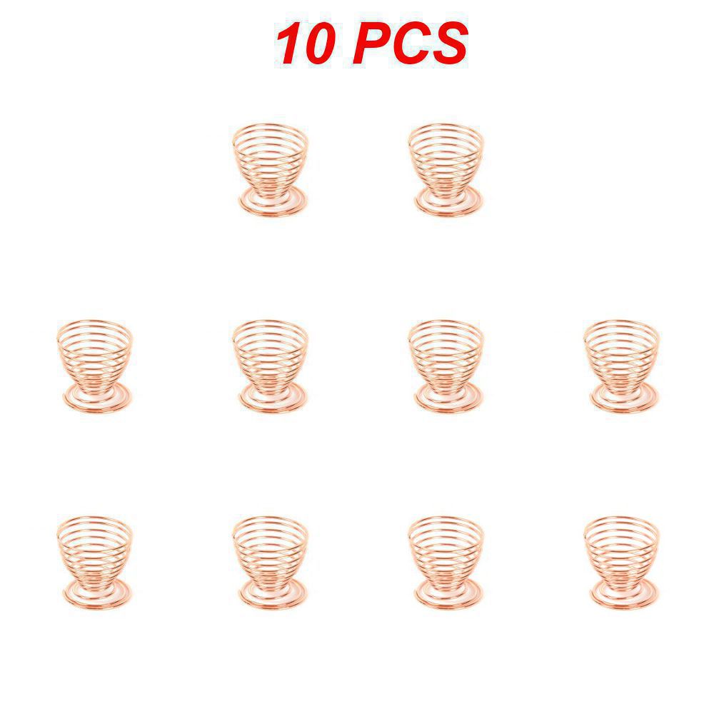 Bandejas para huevos, estante para desayuno, creativos, vajilla de dibujos animados para el hogar, tazas de huevos, utensilios de cocina para niños, 1 ~ 10 Uds.: Caqui oscuro