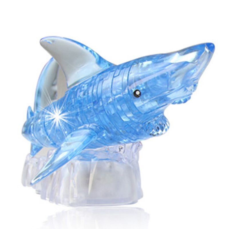 3D cristal requin Puzzle adultes enfants intellectifs jouets d'apprentissage décor à la maison J2HD