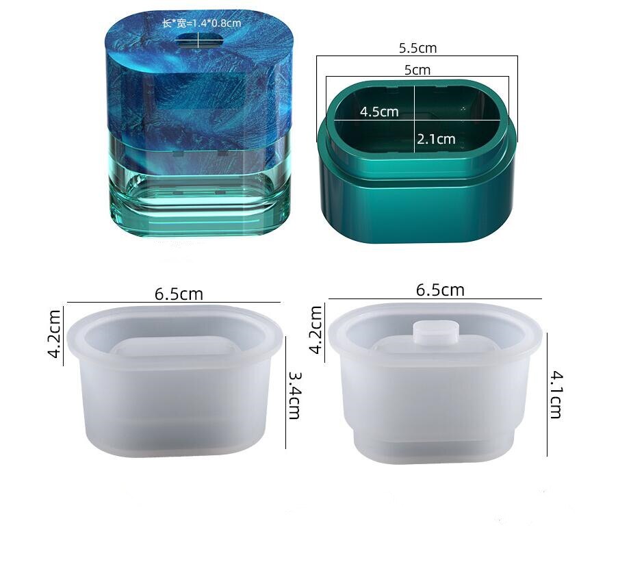 Diy-bastelset mit epoxidharzform, bluetooth-kopfhörerhülle, aufbewahrungsbox, schmuckwerkzeug und schmuckzubehör
