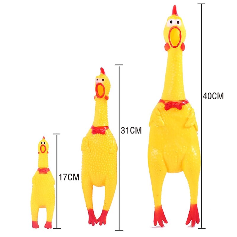 Prank Antistress Screaming Rubber Chicken Pig Squash Squeeze Squeaky Sound Funny Crazy Cool Toys Decompression Tool