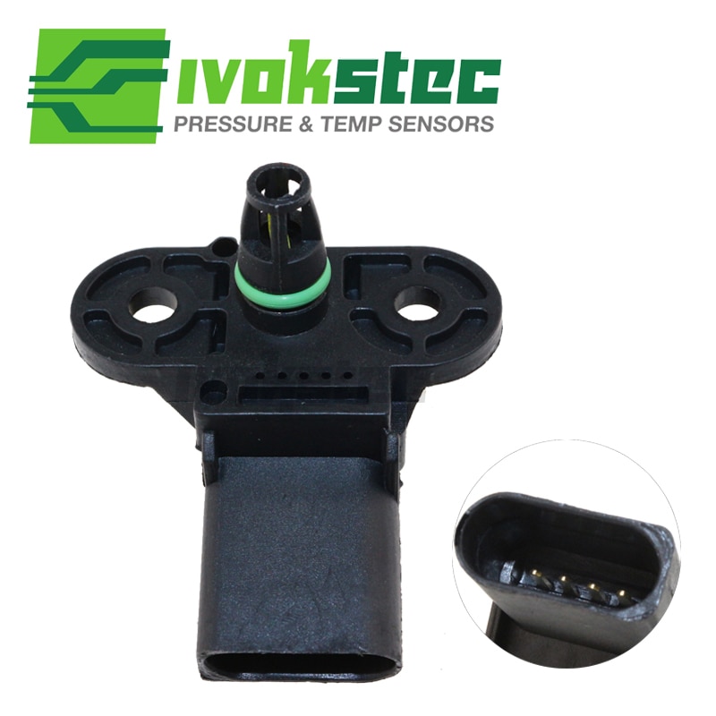 Brand 1Bar MAP Sensor, Boost Pressure For VW Bora Caddy EOS Golf Jetta Lupo Passat Polo Touran 1.2 1.4 1.6 2.0 0261230031