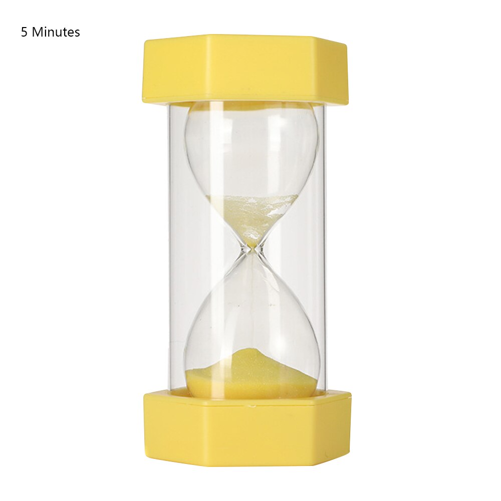 Wooden Hourglass Sand Clock 5-30 Minutes Sand Clock Kids Toothbrush Timer Time Counter Classroom Game Timer Home Decoration: Yellow / 30min