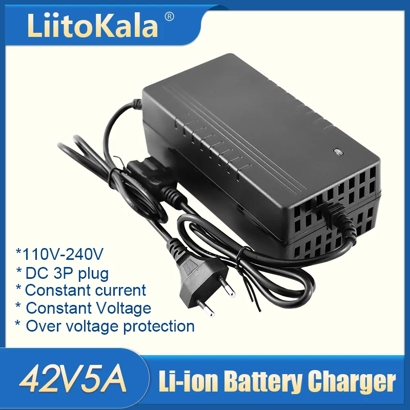 24V/42V/54.6V/67.2V/84V 5A Battery Charger 36V/48V/60V/72V 5A Li-ion Charger for 7S 10S 13S 16S 20S ebike Scooter battery pack: WHITE