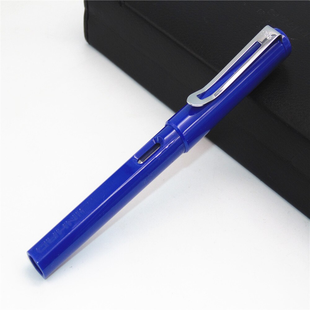 JINHAO 599 Blue Student Quadrilateral Calligraphy Medium Nib Fountain Pen