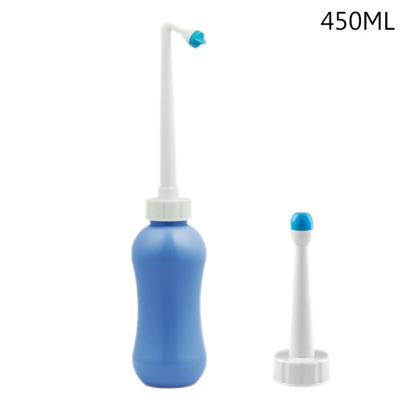 Portable Bidet Sprayer Handheld Bidet Bottle 300-650ml with Travel Bag 2 Nozzle: 450