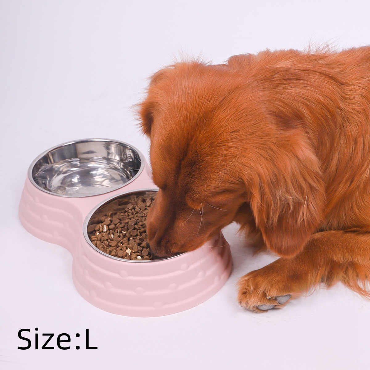 Cuenco de acero inoxidable para mascotas, adecuado para perros pequeños, perros medianos y perros grandes, 1 ud.