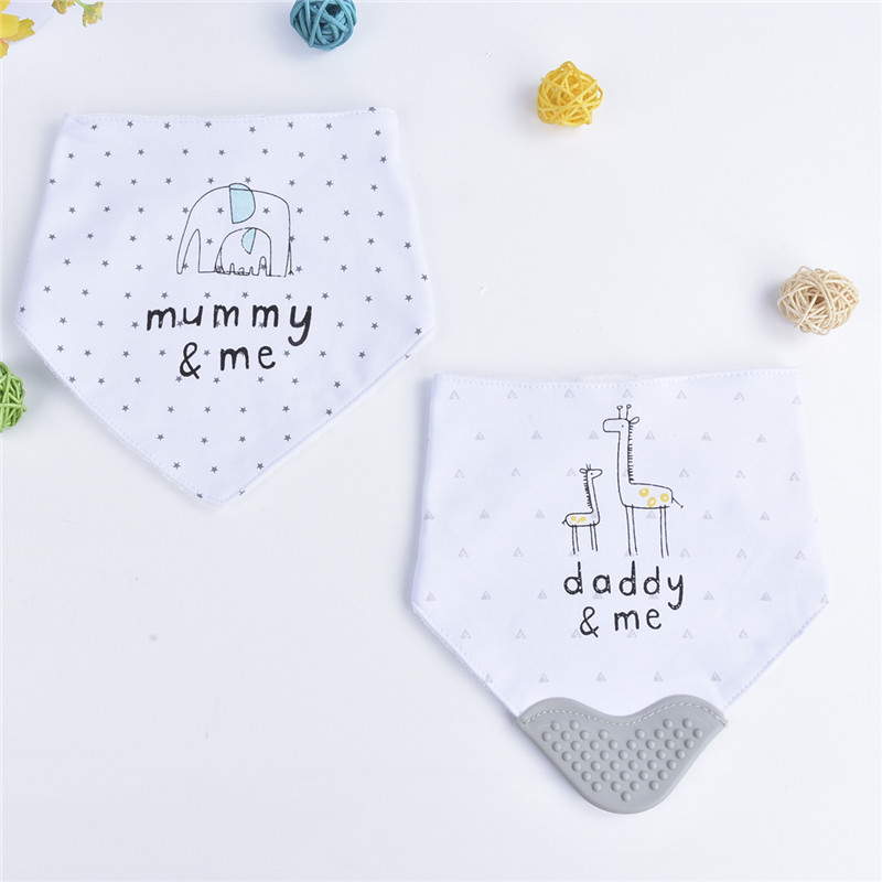 LionBear 2 teile/satz Cartoon Baumwolle Baby Lätzchen Mit Beißring Neugeborenen Kinder Junge Mädchen Bib Set Schal Fütterung Zubehör für babys