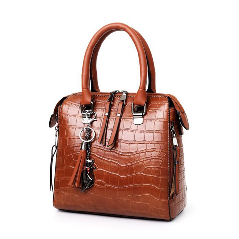 SMOOZA 4PS femmes sacs ensemble de luxe Crocodile femme sacs à main en cuir PU sacs à bandoulière gland Composite sacs sac de messager