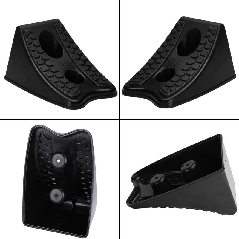 Rolha de roda de carro para garagem, rolha de pneu, parada de estacionamento do caminhão, bloco automático, móvel, excelente tração, antiderrapante, 2pcs