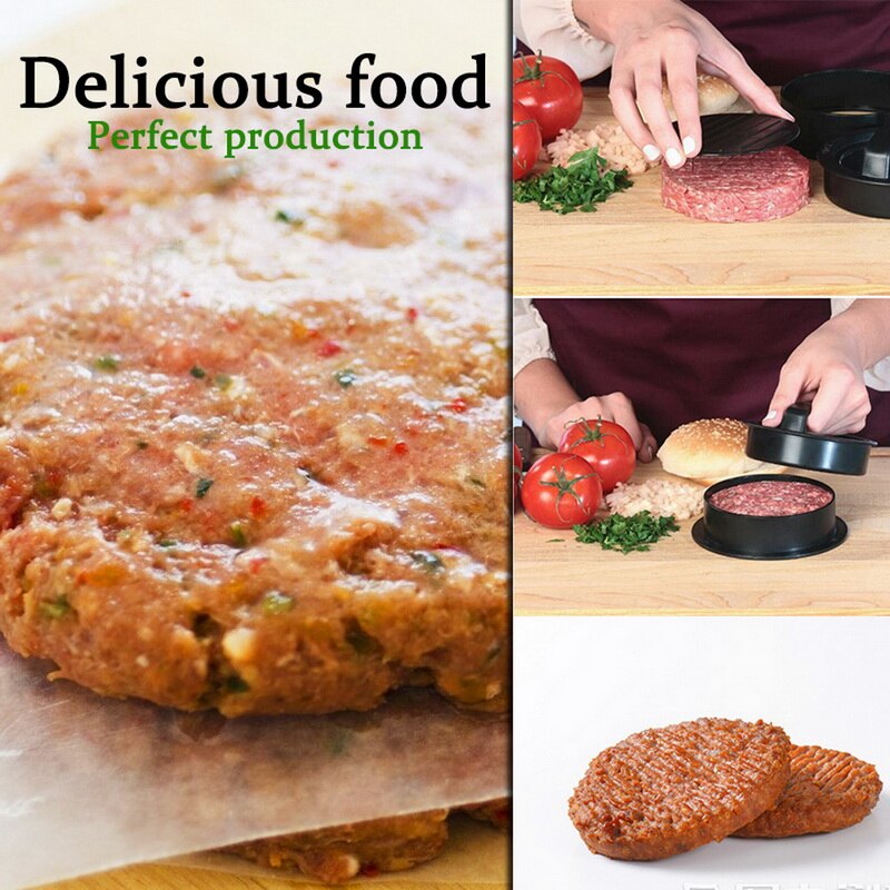 3 in1 Hamburger Hersteller Hamburger Presse Runde bilden Nicht-Stock Koch Schnitzel Hamburger Fleisch Rindfleisch Grill Burger Presse Patty Hersteller Schimmel