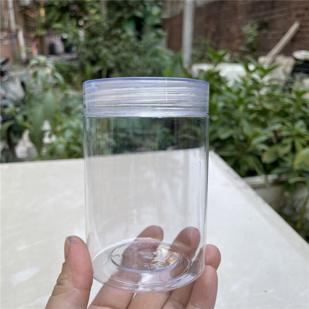 Botellas Vacías pequeñas de plástico transparente para alimentos, envases de condimentos, tarro transparente, almacenamiento para el hogar, 100ML, 150ML, 50 unidades