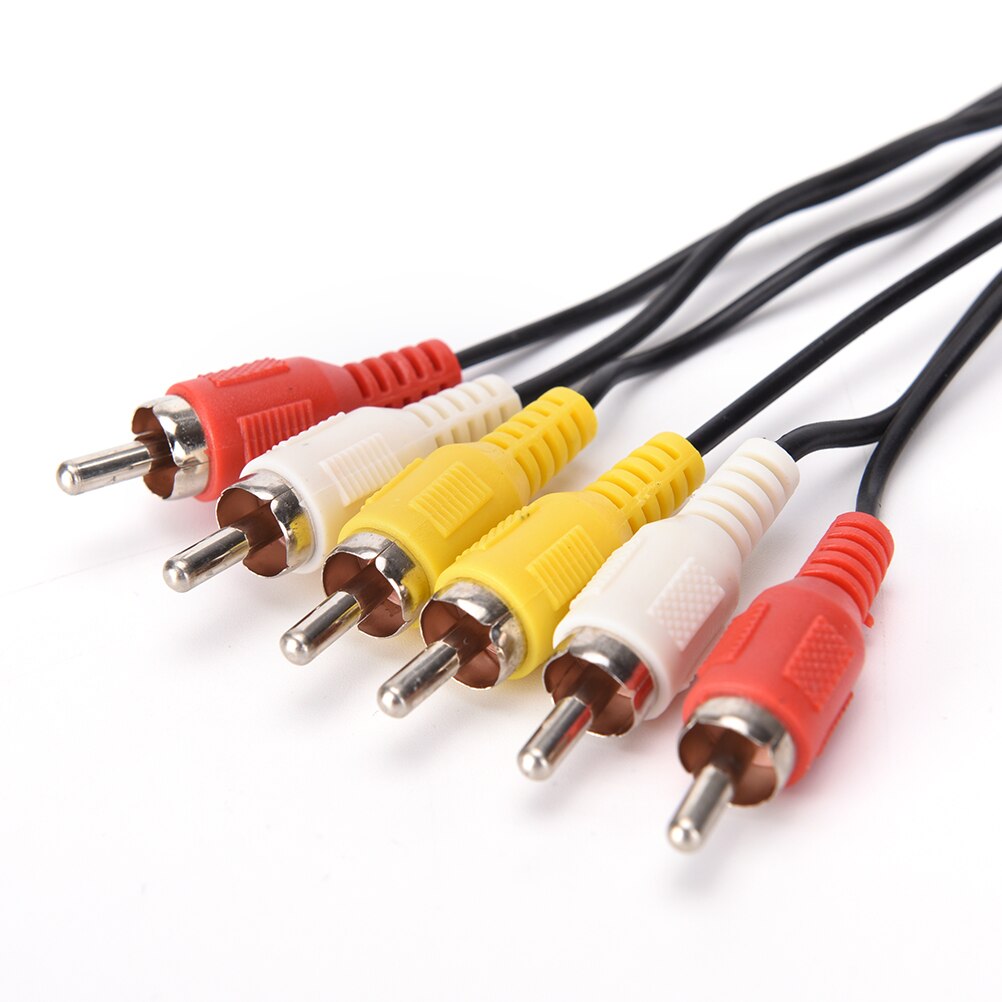 3 Rca Male Naar 3 Rca Male Audio Video Av-kabel Plug 1M Audio/Video Kabels