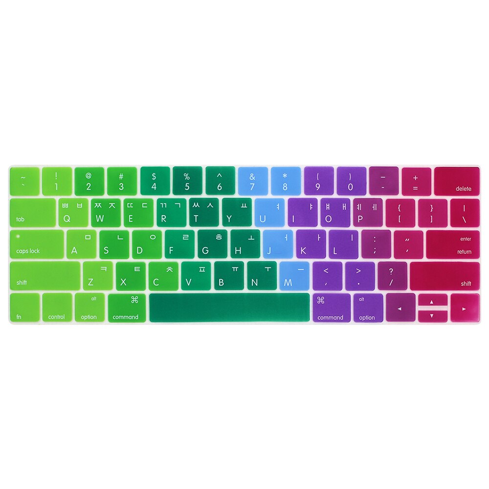 Korean Keyboard Cover Protector Skin for MacBook with touch bar 13 15 A1706 A1707A1989 Korea laptop keyboard protective film
