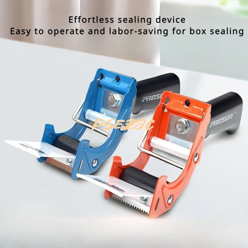 Draagbare, transparante metalen tapesnijder, verpakkingsmachine, plakbandmachine, dozenafdichtmachine, kantoorgereedschap