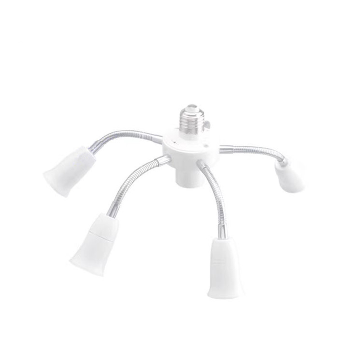 Weiß E27 Licht Sockel Splitter Haushalt LED Lampe Fotografie Sockel Adapter Konverter Einstellbar Multi E27 Glühbirne Adapter