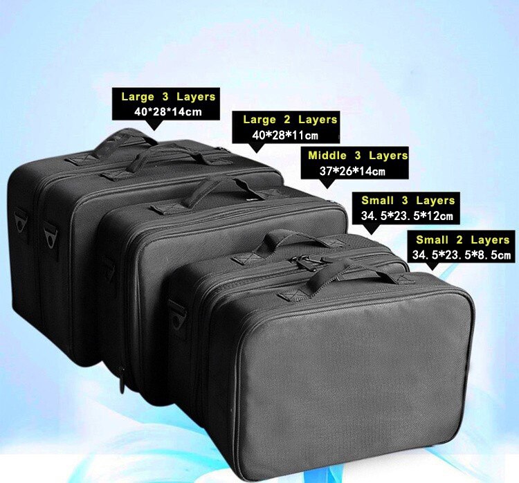 Make Up Box Cosmetics Pouch Bags Beauty Clapboard Case Women Cosmetic Bag Travel Insert Makeup Bag