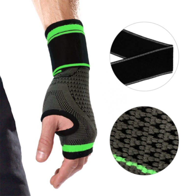 Muñequera deportiva Unisex para levantamiento de pesas, muñequera de nailon para gimnasio, soporte de muñeca para Fitness, culturismo, 2 uds.