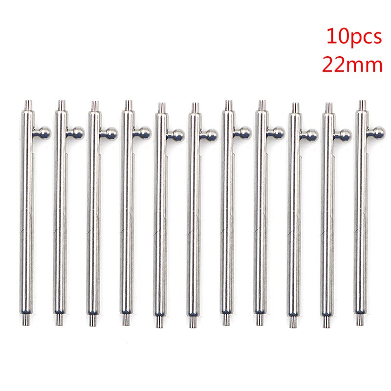 10pcs Stainless Steel Quick Watch Release Band Single Switch Spring Bars Strap Link Pin 16mm 18mm 20mm 22mm 24mm: 22mm
