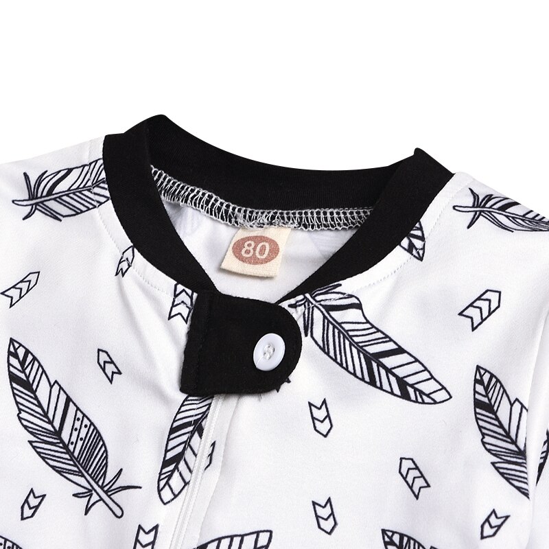 Autumn Spring Baby Girls Boys Jumpsuit Newborn Infant One-pieces Cartoon Printed Kids Baby Winter Jumpsuit Outfit 0-12M