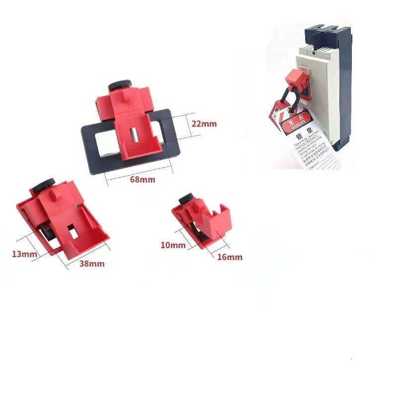 Klem Type Stroomonderbreker Lock Extra Grote Gegoten Case Lucht Schakelaar Lekkage Bescherming Schakelaar Anti Misoperation Veiligheidsslot