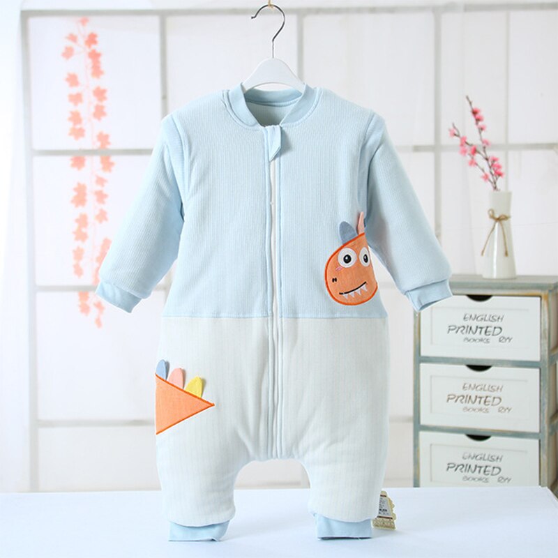 Baby Slaap Zak Gedrukt Animal Baby Slaapzakken Lange Mouw Peuter Deken Dikke Warme Nachtkleding Voor Jongens Meisjes Kleding: Style4 / 3-4Y