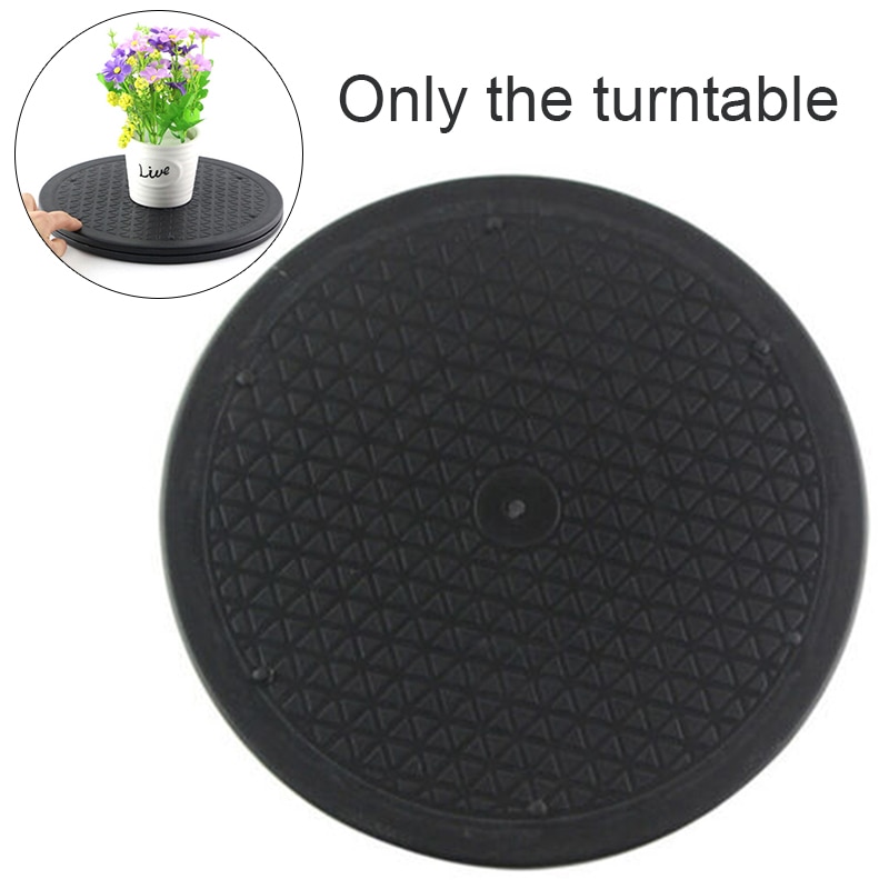 30cm Round Display Platform Turntable Heavy Duty Ornament Plastic Pottery 360 Degree Rotating Sculpture Display