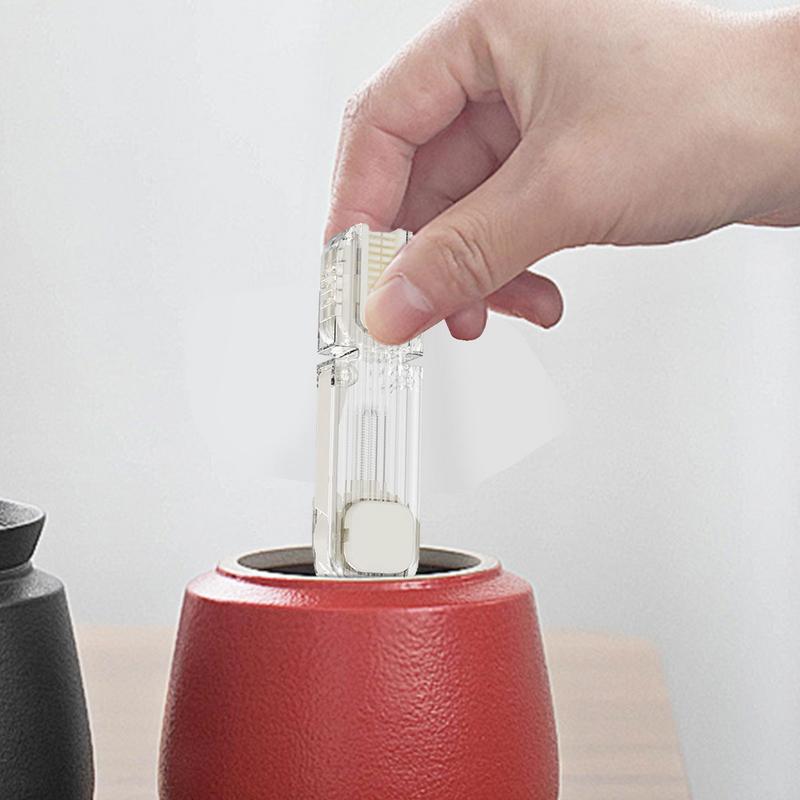 Becher deckel Reinigungs bürste 4-in-1 Tasse Deckel reiniger Wasser flaschen reiniger Bürste tragbare Spalt reinigungs werkzeuge Flaschen deckel reiniger für