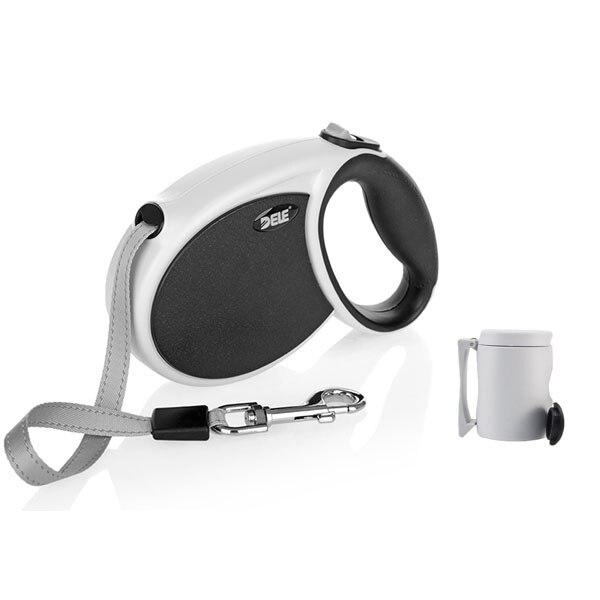 Mysudui dele 4m 5m 7m sterke intrekbare hondenriem automatisch voor grote honden uitschuifbare hondenriem intrekbaar pitbull: Zwarte tas / L  5m - 30kg