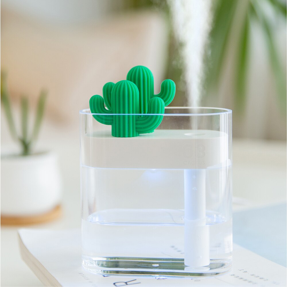Xiaomi Mijia 319 claro Cactus humidificador de aire ultrasónico 160ML Color de luz USB purificador de aire del anión del fabricante de la niebla de agua atomizador