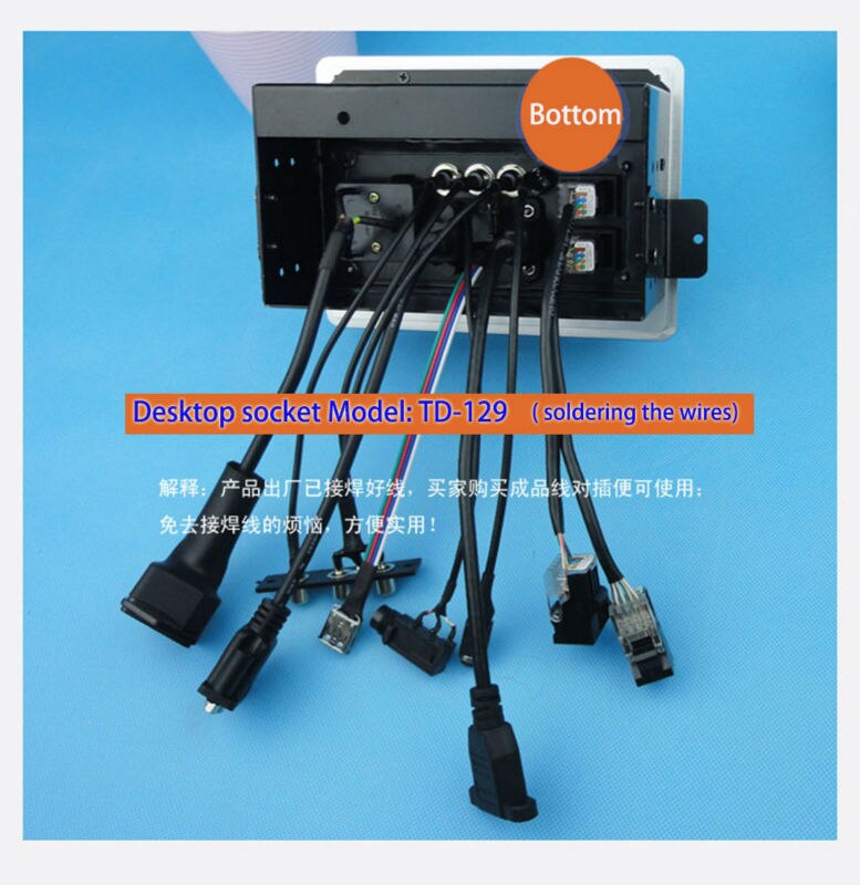 HD HDMI tischsteckdose/versteckte/Multimedia informationen Auslauf Kasten/MIC RJ45 Video Audio- VGA usb-schnittstelle Schreibtisch buchse F-128
