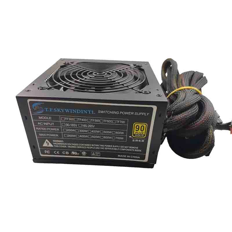 Real 600W Voeding voor PC 600W ATX PSU Voeding PSU PFC Stille Ventilator ATX 24pin 12V PC Computer SATA Gaming PC PSU
