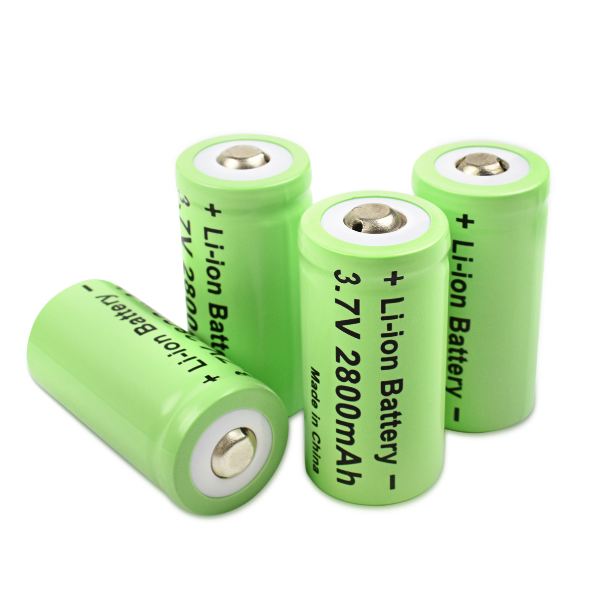 2800mAh Rechargeable 3.7V Li-ion 16340 Batteries CR123A Battery for LED Flashlight Travel Wall Charger 16340 CR123A Battery: Gold