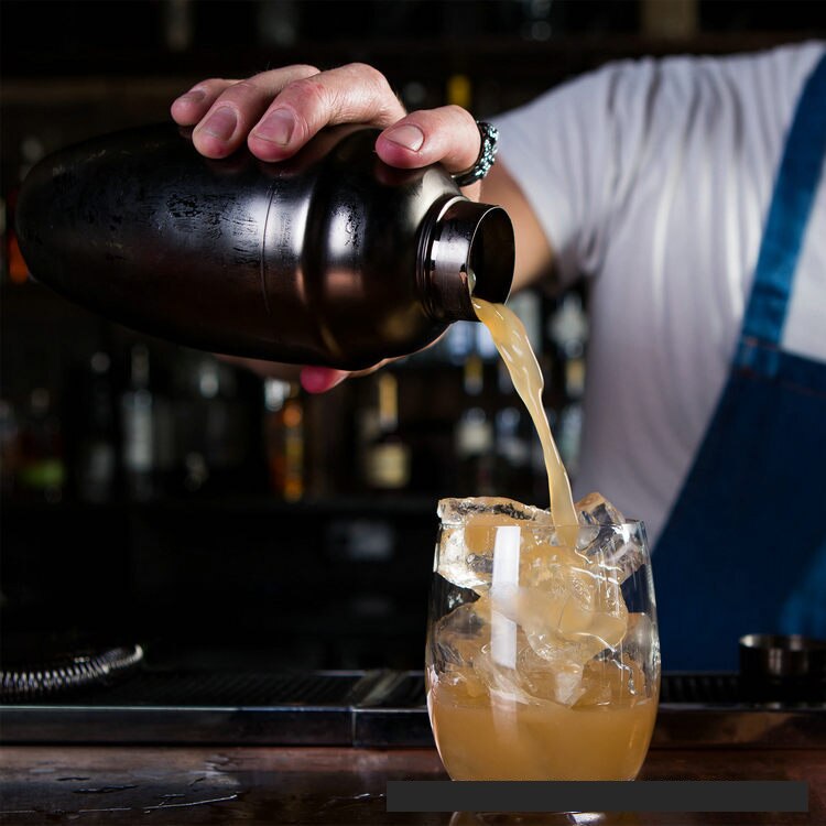 Stainless Steel Insulation Shake Cup Portable Bartender Organ Cocktail Shake Flagon Wine Bartender Kettle Bar LA90