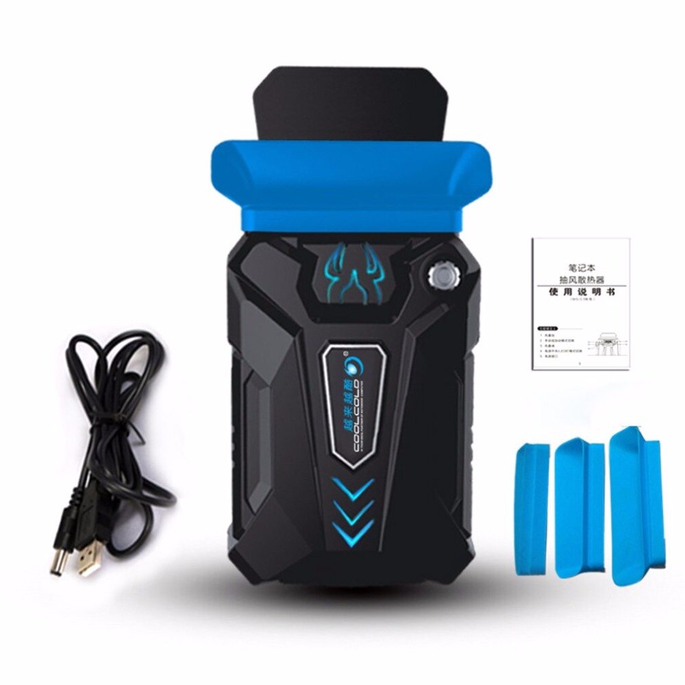 Low Noise Cooler Mini Air Extracting Cooling Fan Radiator Intelligent Temperature Control Notebook Cooler Exhaust CPU Cooler