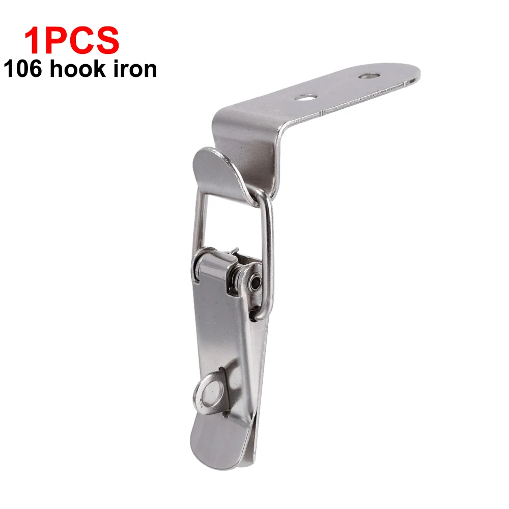 Holzkisten-Haspeln, Klemmhaken, Federverschlüsse aus Edelstahl, 90-Grad-Schnalle mit Entenmund, Hakenboxen, Kniehebelklemmen-Haspeln: verrotten