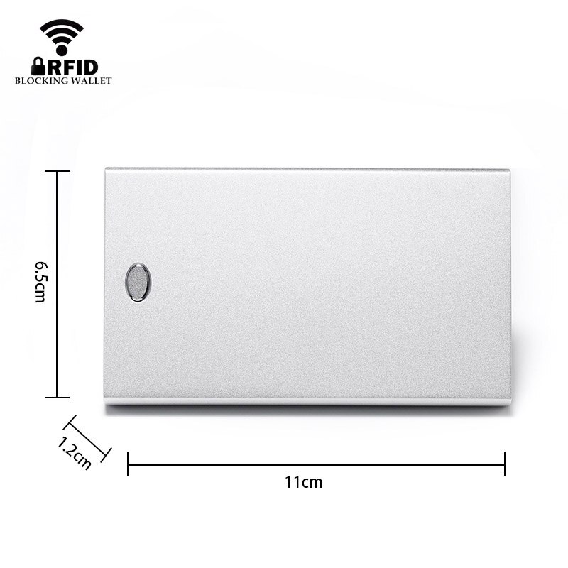 DIENQI Rfid Karte Halfter Männer Brieftaschen Magie Männlichen Jahrgang Schwarze Kurze Geldbörse Kleine Metall Schlanke Brieftaschen Mini Brieftaschen Dünn vallet