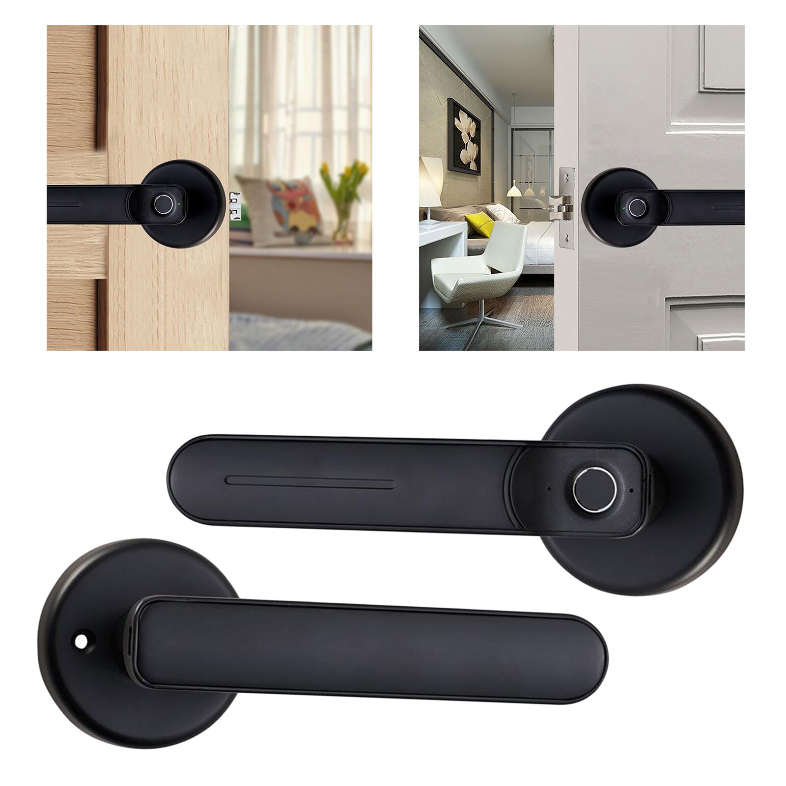 Fingerprint Door Digital Thumbprint Handle Lock Intelligent Smart Touch