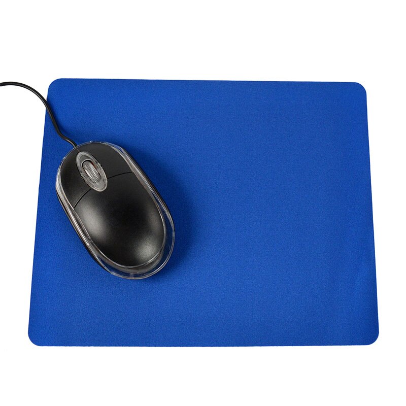 Ultra-thin Square Comfy Anti-Slip Mouse Pad For Optical/Trackball Mat Mice Pad Computer for Gaming PC Laptop Mac 215*175*0.7MM: Navy blue