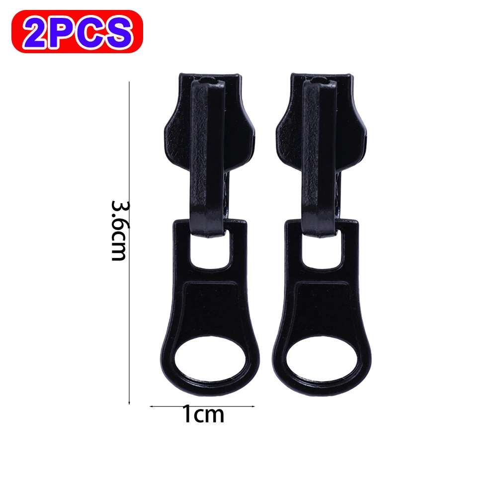 2-10 SZTUK Dwustronne obrotowe zamki błyskawiczne na szynę Kurtka Sukienka Torba Bagaż Metalowe głowice zamków błyskawicznych Zestaw naprawczy Czarny zamek błyskawiczny: Brązu