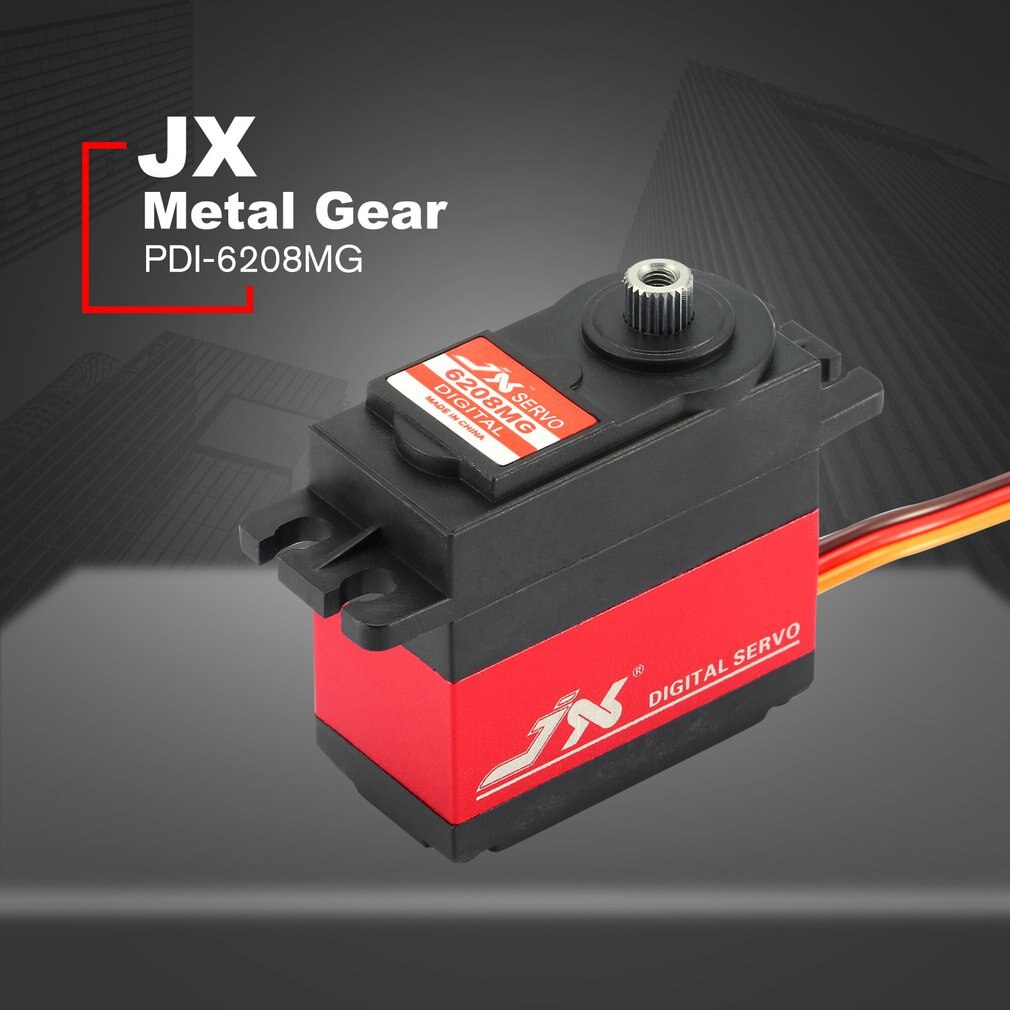 JX PDI-6208MG Servo 8kg 120 Grad Hohe Präzision Metall Getriebe Digital Standard Servo Wasserdicht Lenkgetriebe