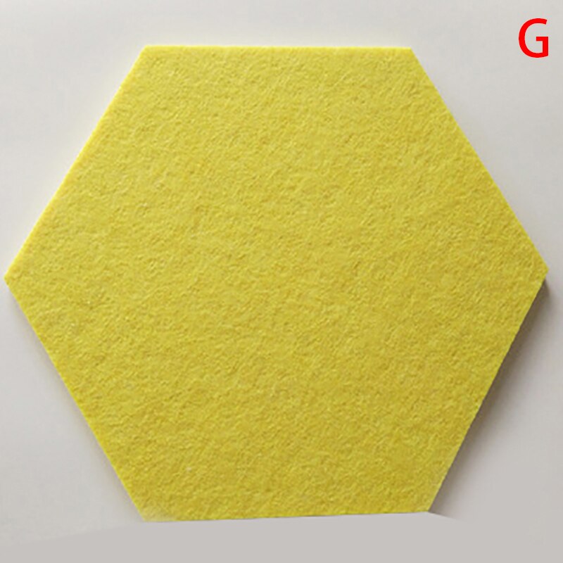 Hexagon Pad Cork Board/Pin Board 1 Pc Colorful Wall Tiles Memo Felt Board For Wall Stickers Home Decors: G