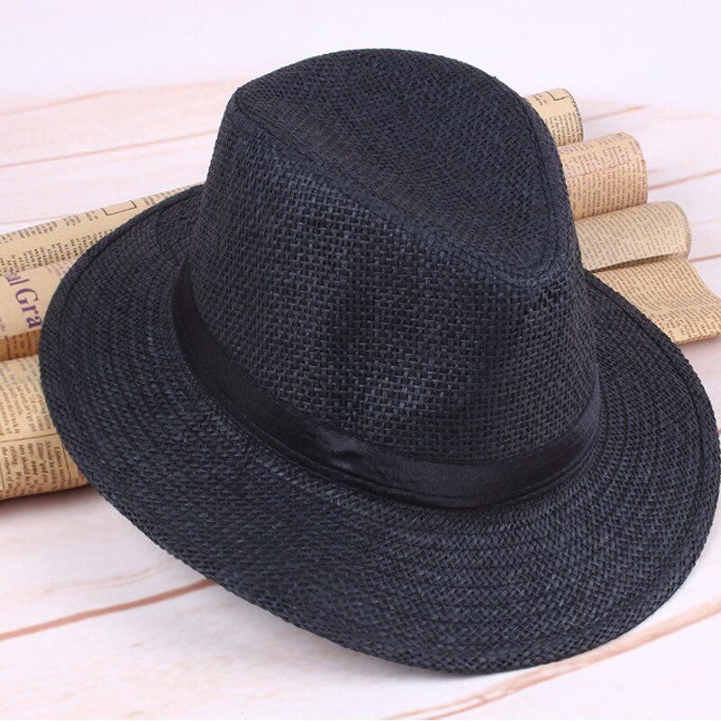 Mode Panama Hoed Zomer Zon Hoeden Voor Mannen En Womenbeach Stro Hoed Voor Mannen Uv-bescherming Cap chapeau Femme
