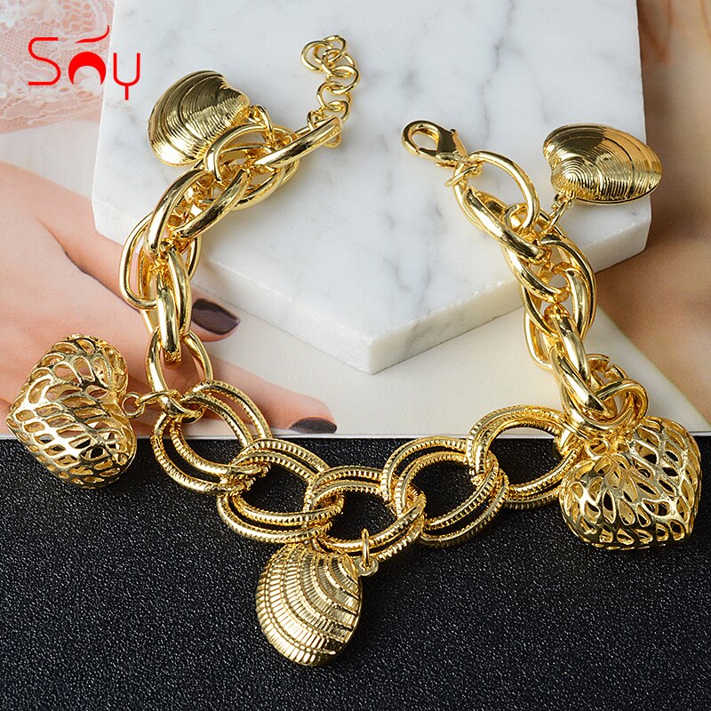 Sunny Sieraden Mode-sieraden Gold Charm Armbanden Voor Vrouwen Hand Kettingen Link Chain Bal Armband Voor Party: Bracelets