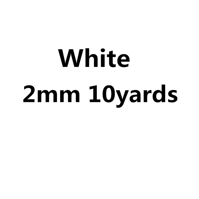 Cuerda de algodón trenzada para decoración hecha a mano, cordón para manualidades, cordón de cordón, cordón, cordón de hilos, 2mm, 2,5mm, 3mm, 10 yardas: 2mm white