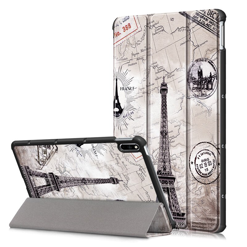 Inteligentne zamknięcie skórzana pokrywa dla Huawei case dla Huawei MatePad 10.4 case BAH3-W09/AL00 magnes stojak pokrywa shell + touch pen + film