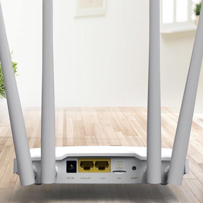 4G LTE CPE/Router 300Mbps Gateway Unlocked Wifi Router 4G LTE FDD TDD RJ45 Ethernet Ports&Sim Card Slot US Plug