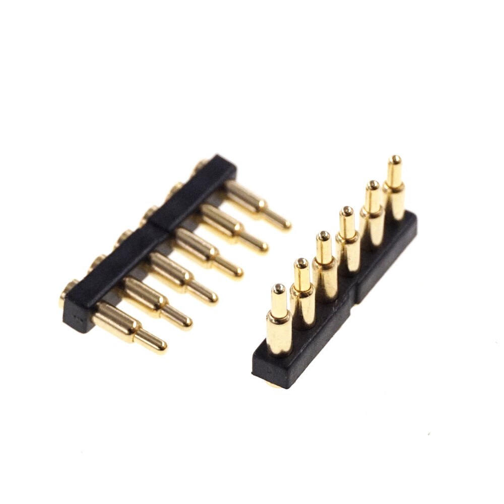 2.54mm Pitch Patch Spring Thimble Pogo Pin 2 3 4 5 6 7 Pin Height 7.0mm