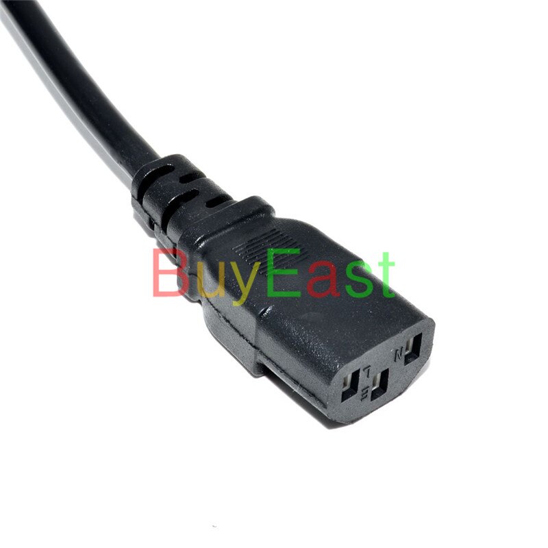IEC 320 C14 Male to C13 Female PLug PDU/UPS Extension Power cable 1.8M 0.75 Square 10A 250V